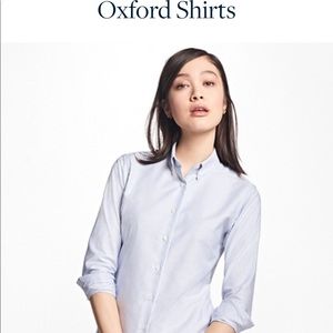Iconic Brooks Brothers blue oxford shirt.